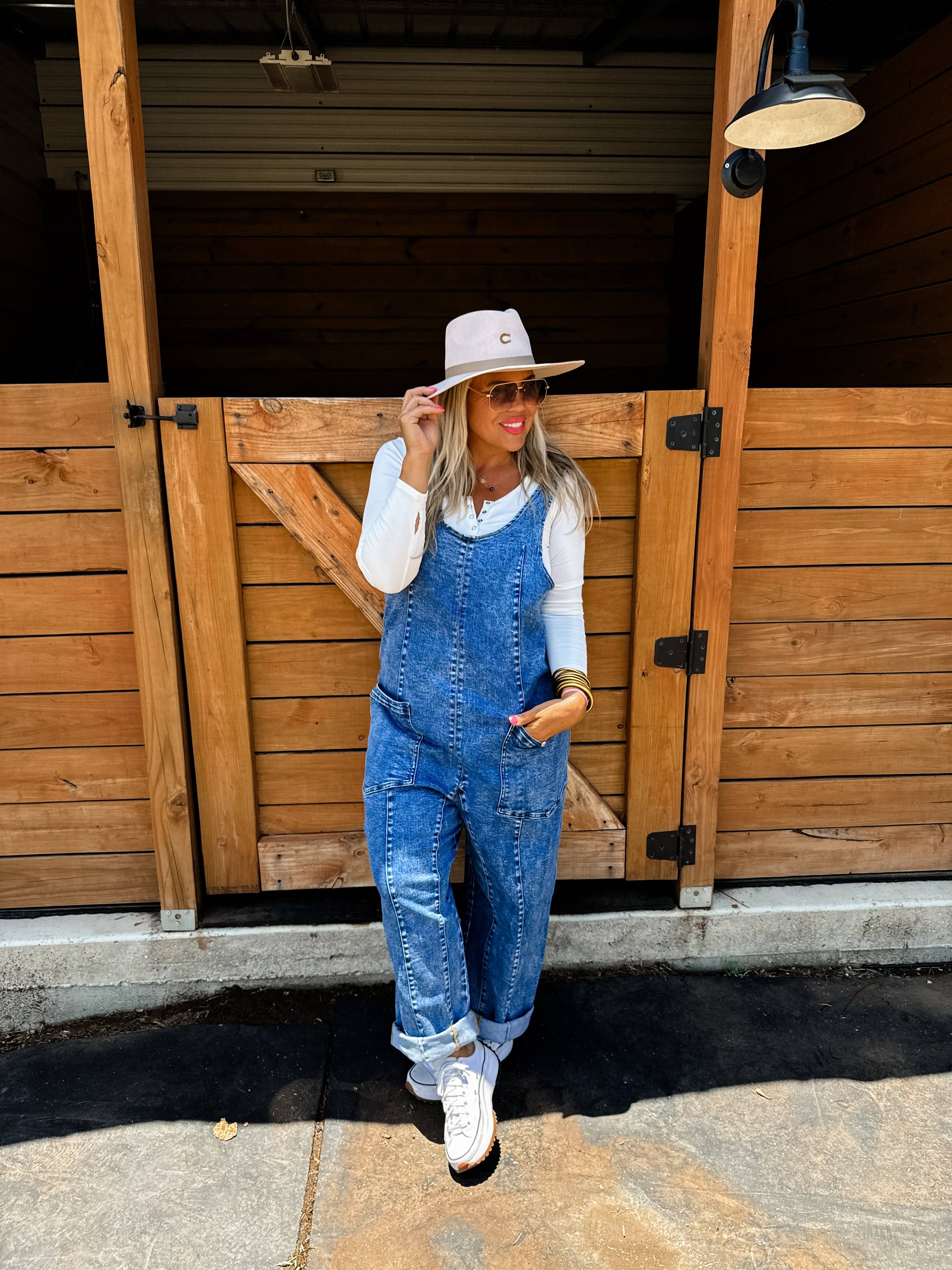 Denim ROMPER OVERALLS