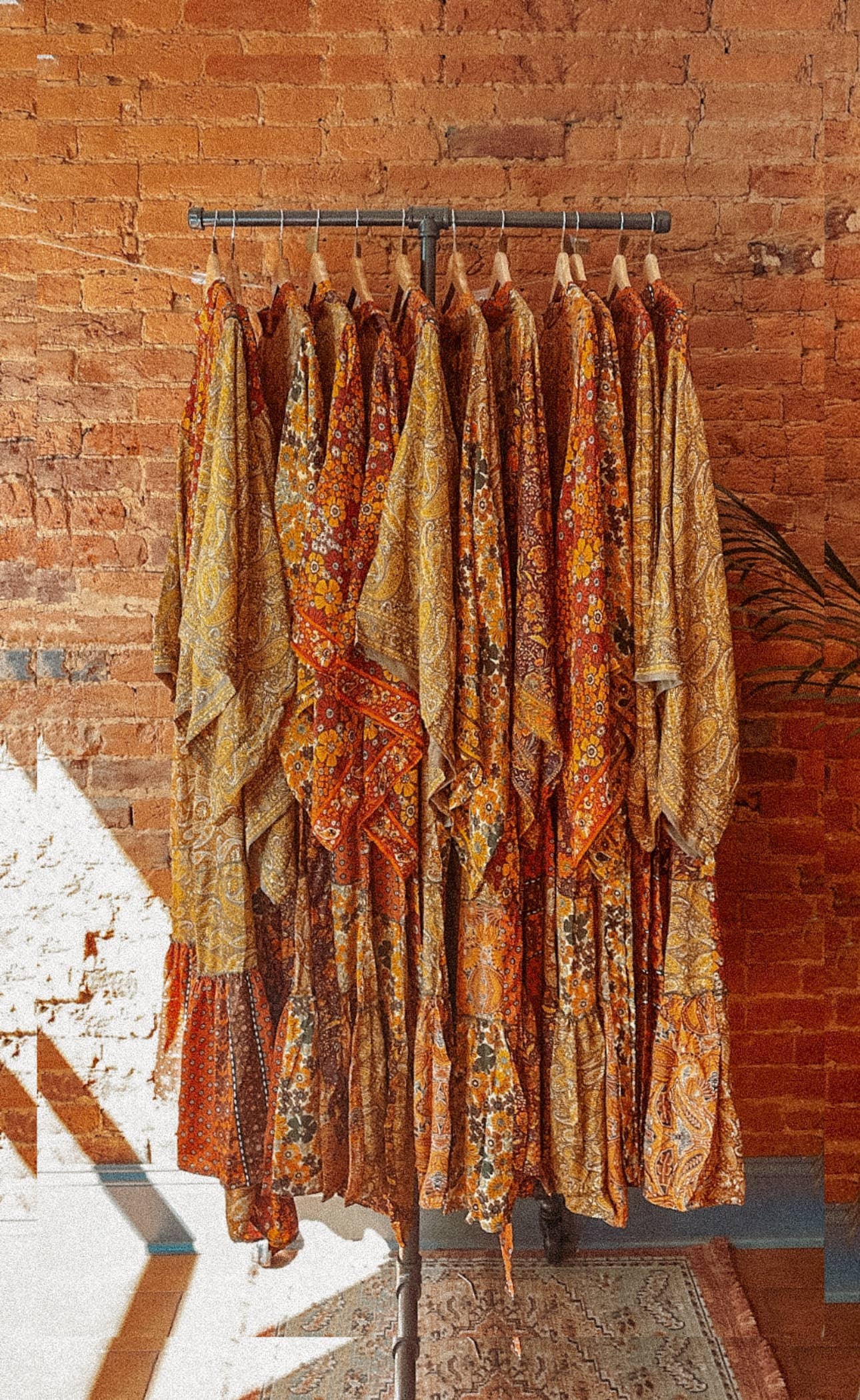 Hippie Boho Patchwork Kimono, Silk Kimono Robe Duster