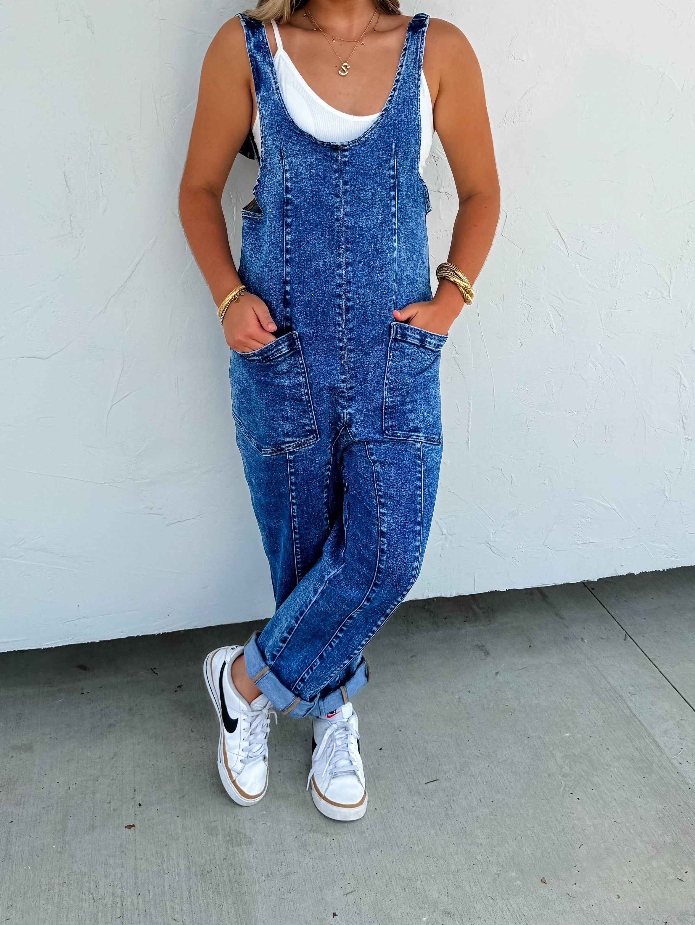 Denim ROMPER OVERALLS