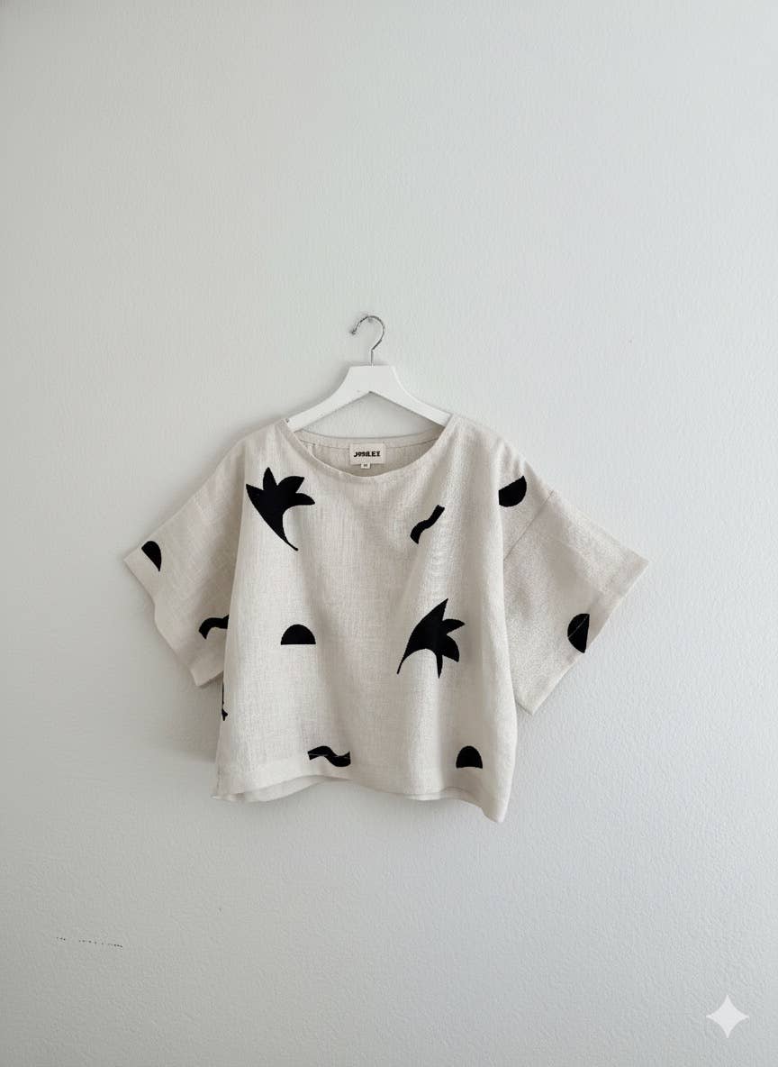 Fall oat linen top