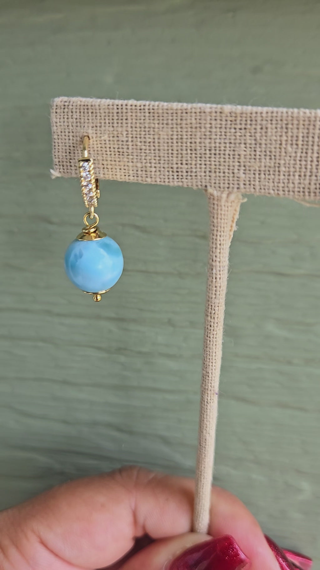 Round Bohemian earrings