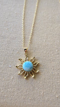 Larimar sun necklace