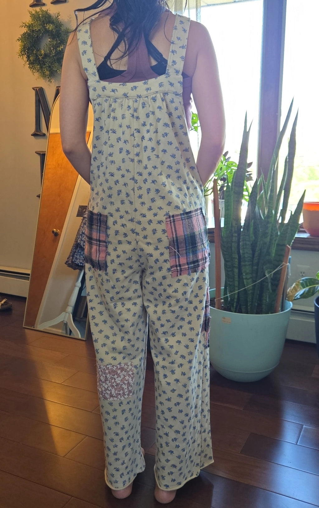 Blue rose overall