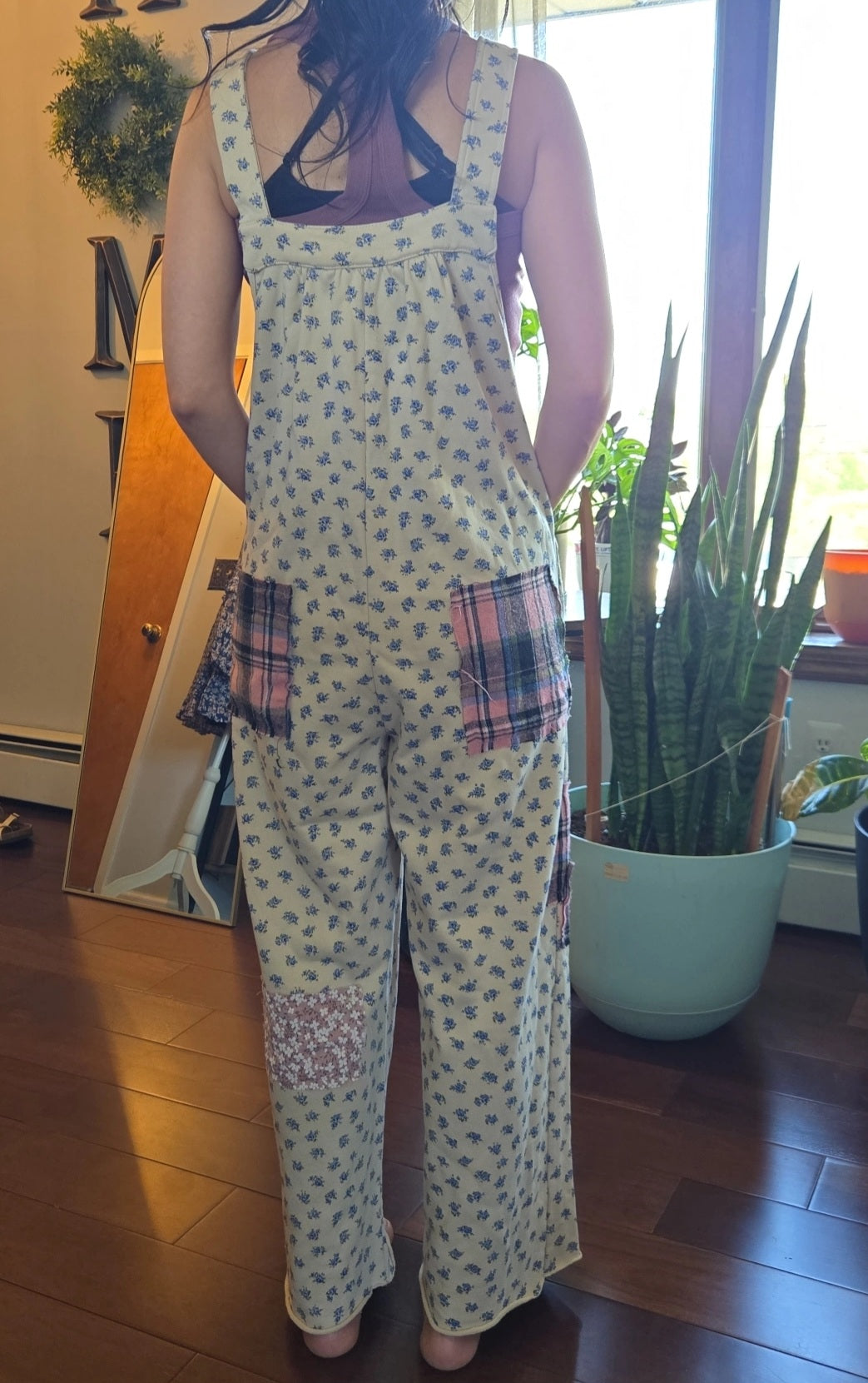 Blue rose overall
