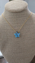 Larimar star necklace