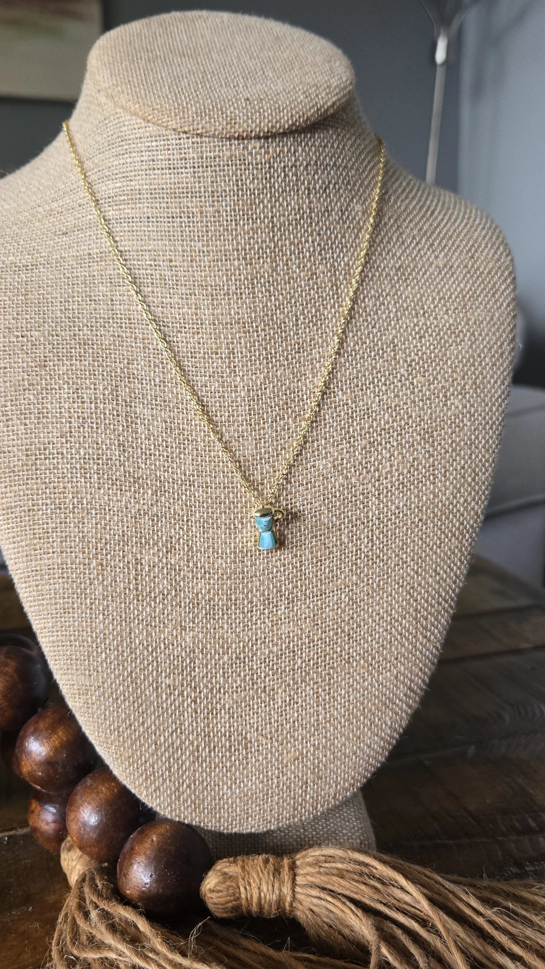 Mini greca/coffee pot necklace