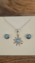Larimar Sun Set - 925 sterling silver