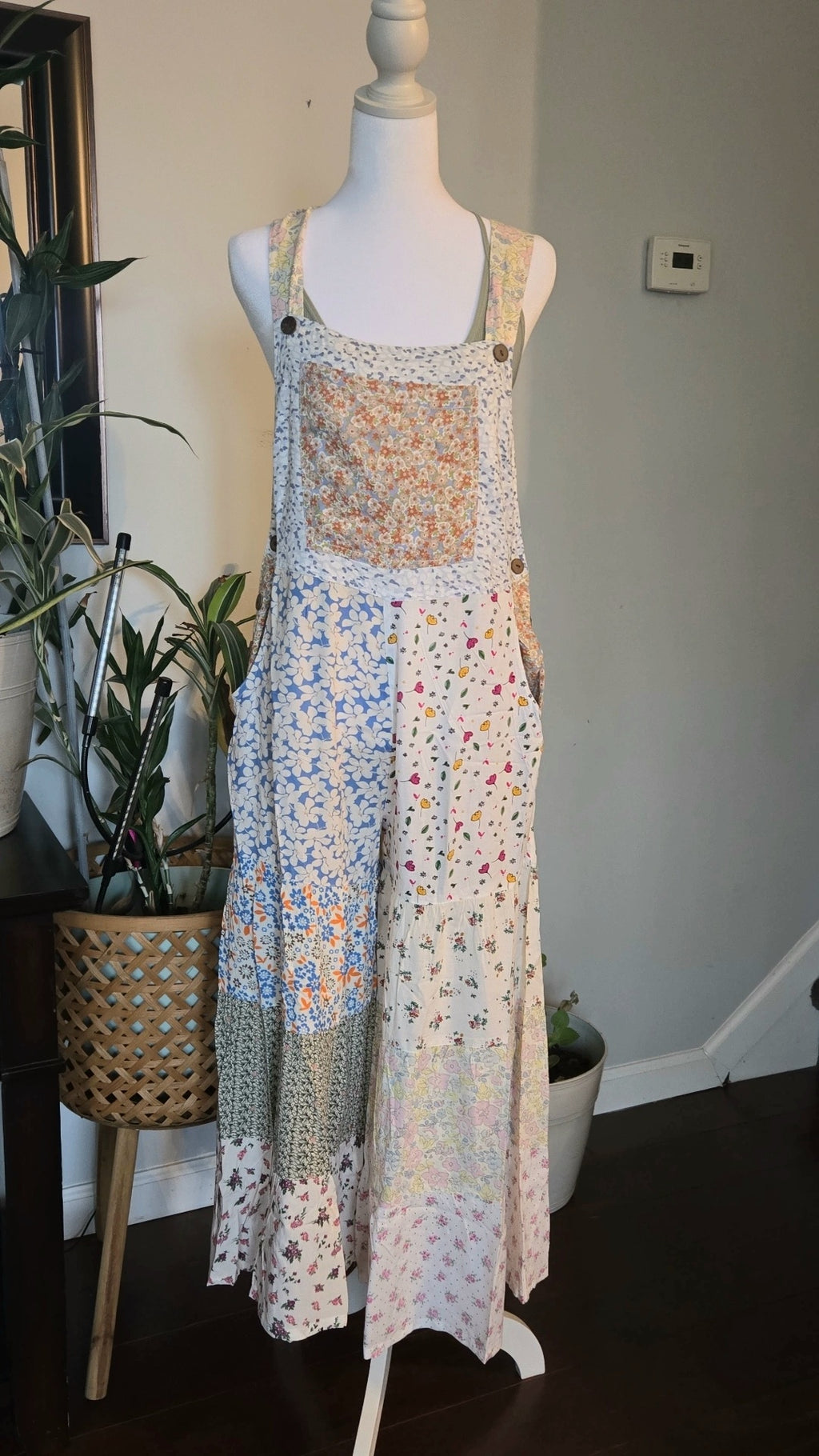 Daydream Overalls- Ivory