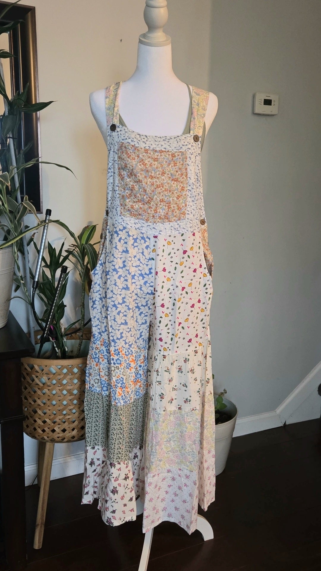 Daydream Overalls- Ivory