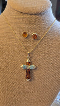 Double stone cross set
