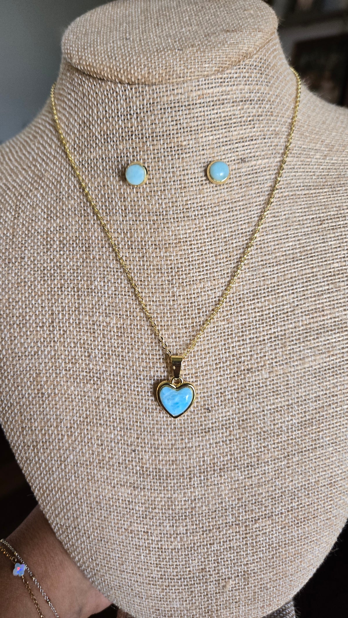 Larimar heart set