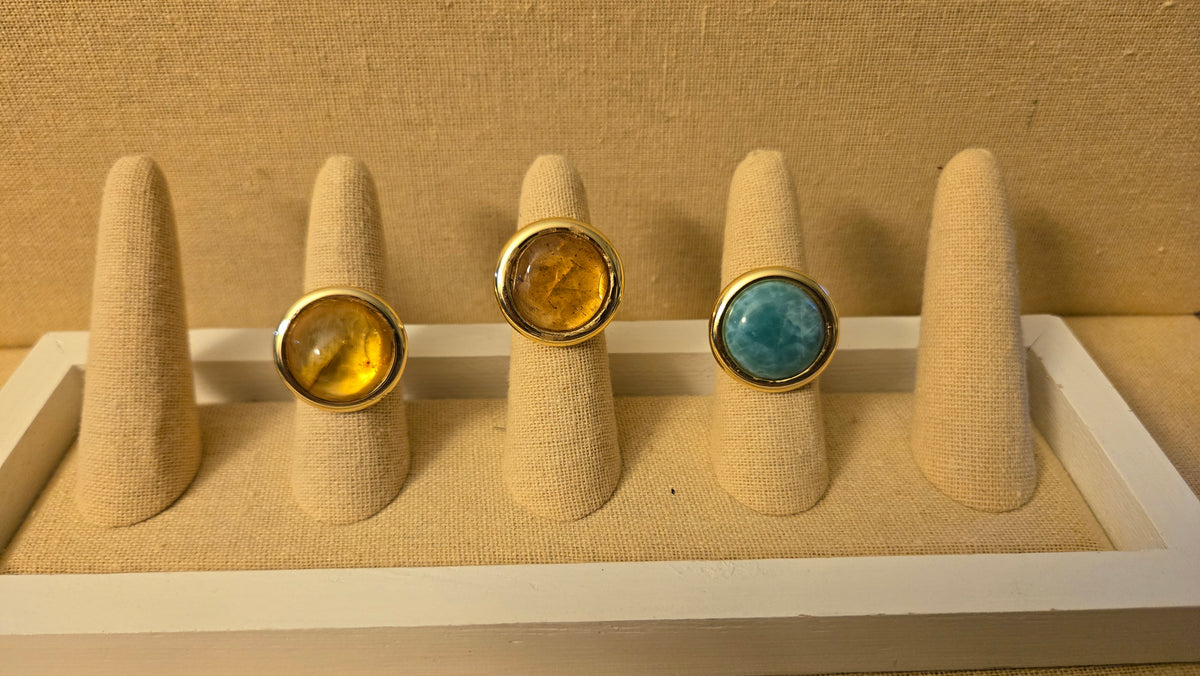 Statement round ring