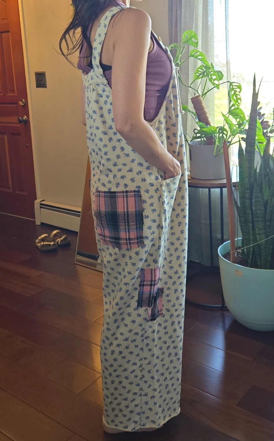 Blue rose overall