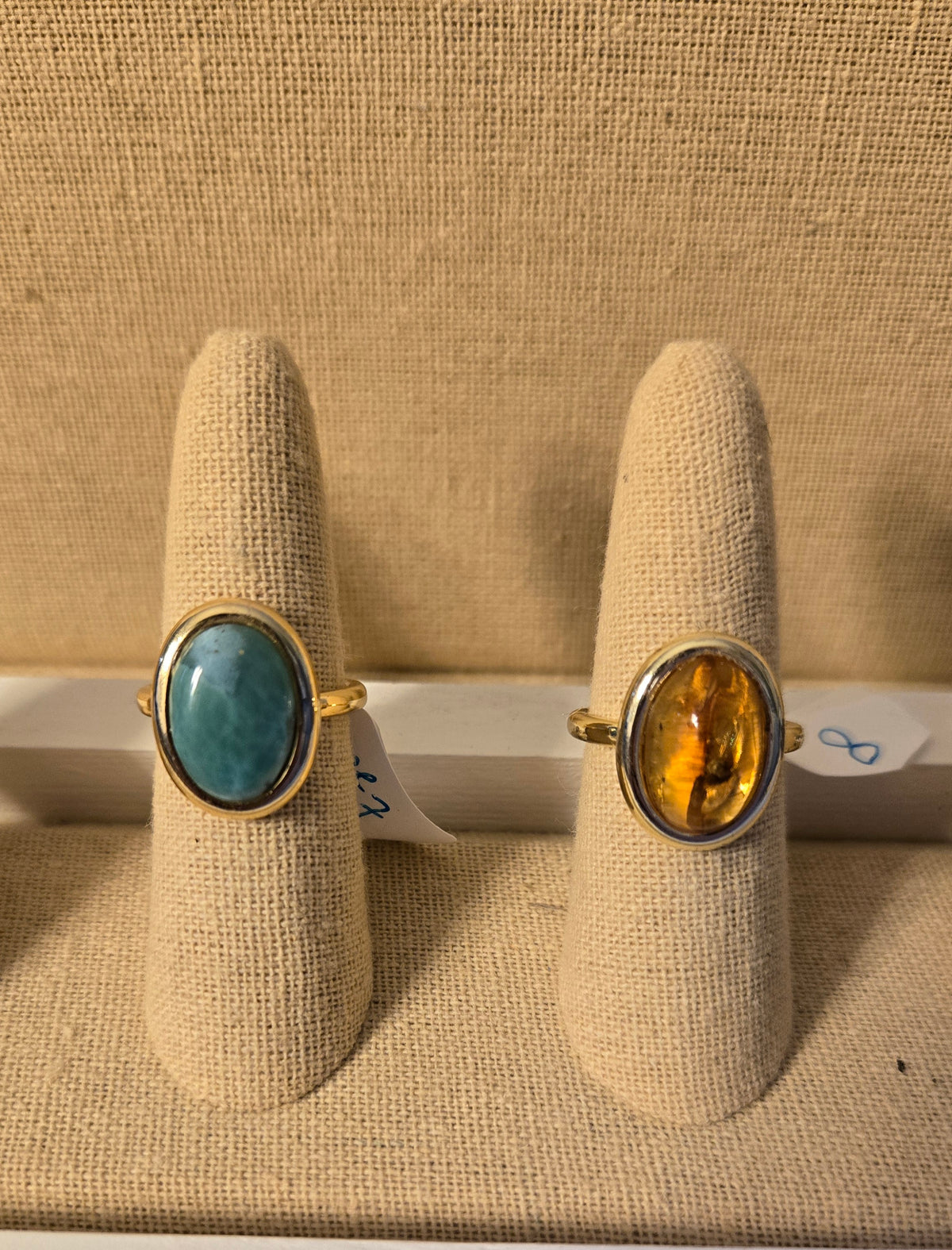 Gold filled oval-shaped ring.