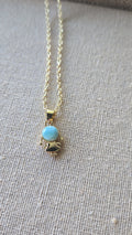 Cute girl larimar necklace