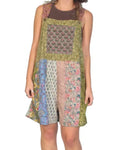 100% cotton Patchwork short Overalls