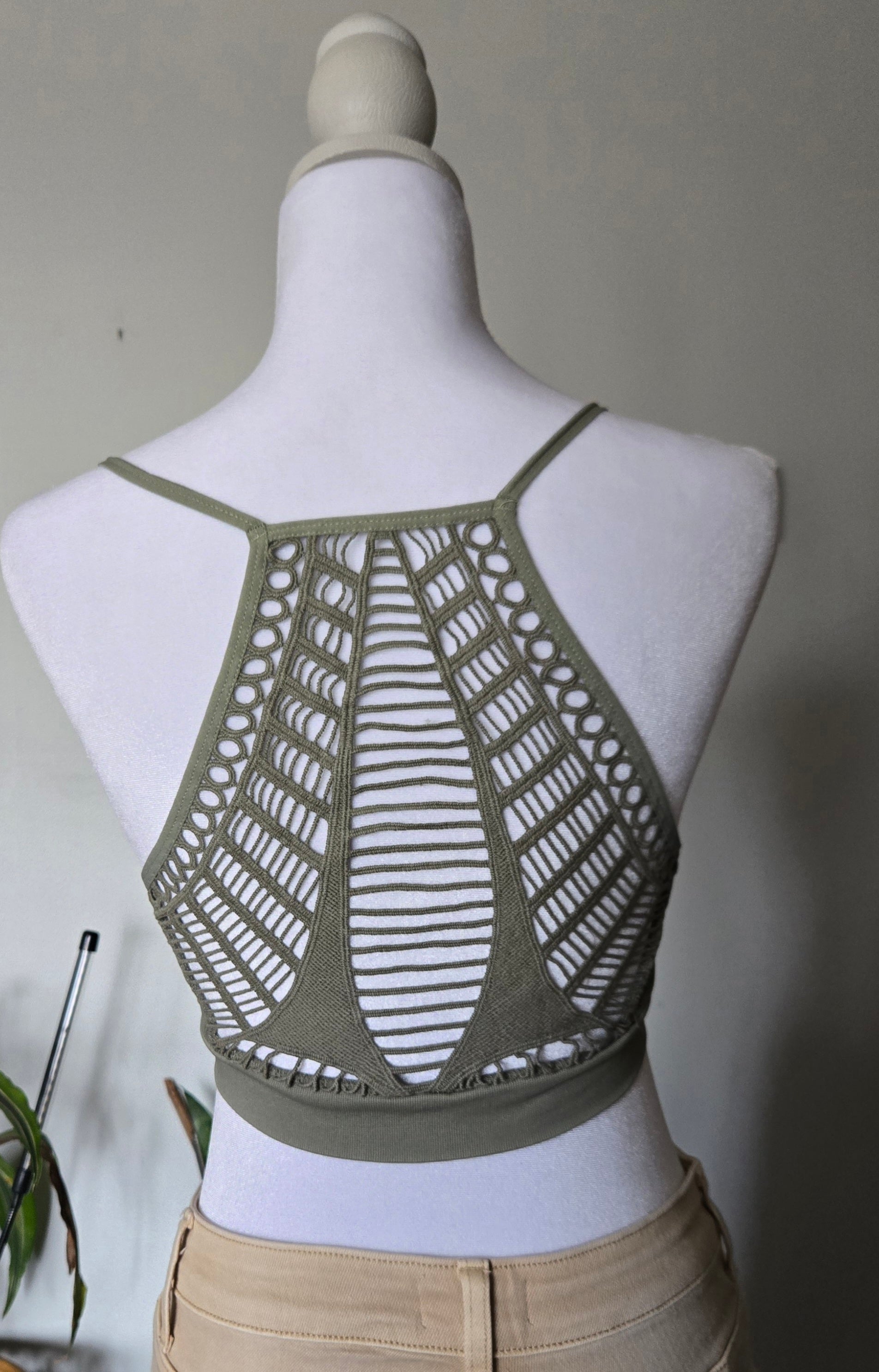 Racerback Patch Seamless Bralette