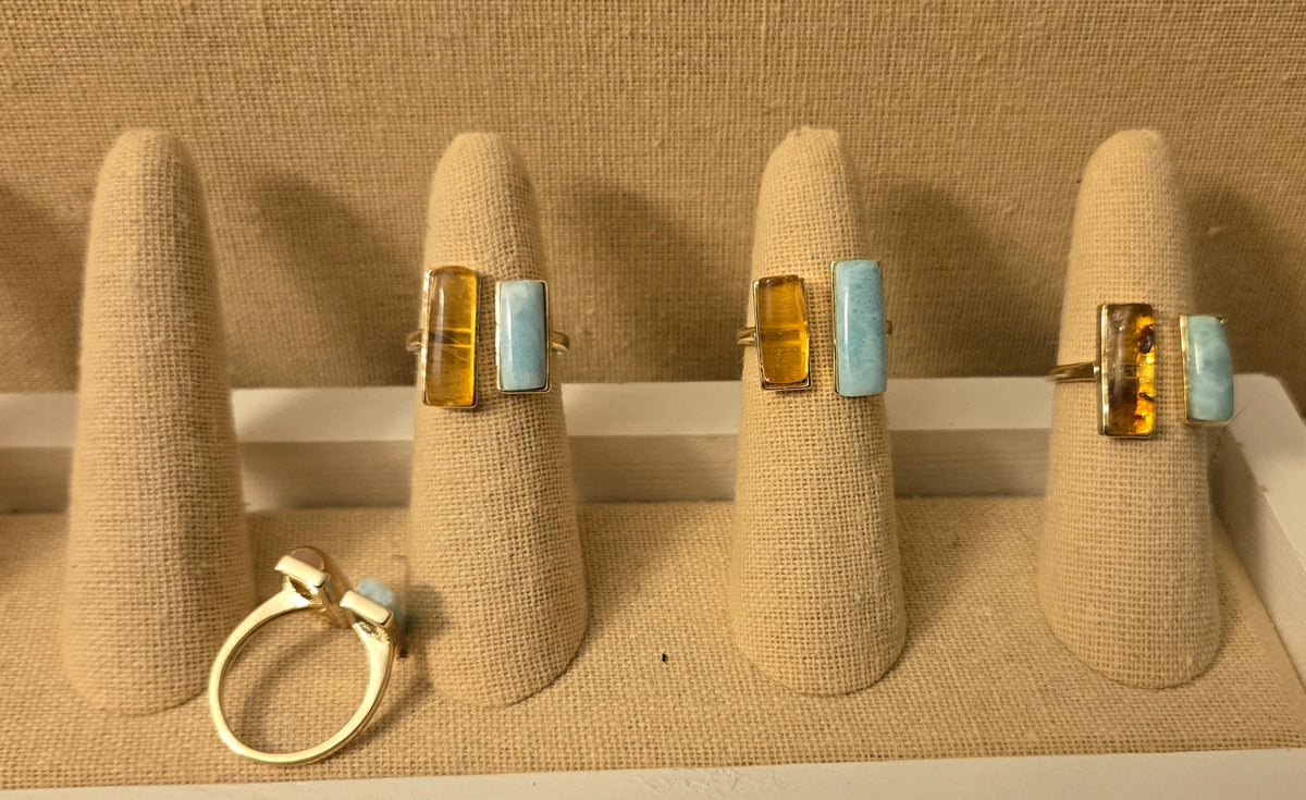 Statement double rectangle adjustable ring