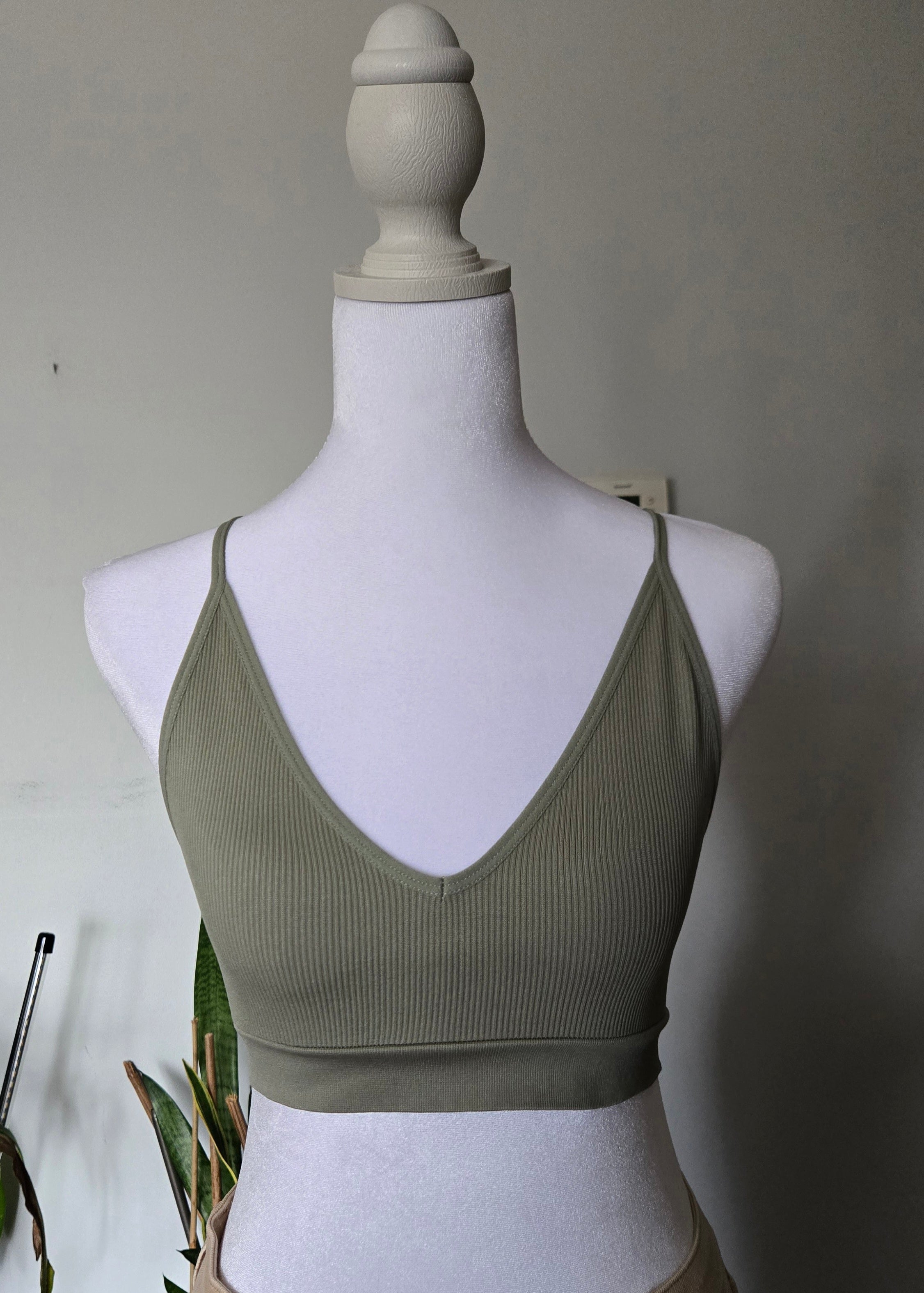 Racerback Patch Seamless Bralette