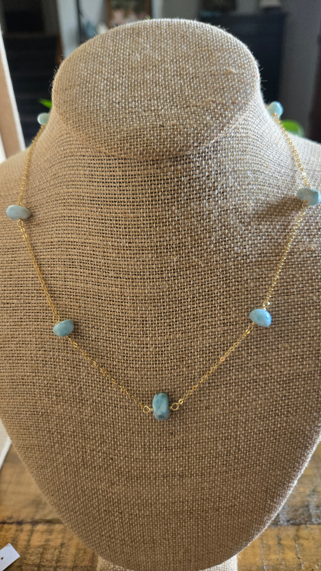 Dainty multi stone necklace