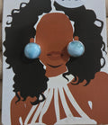 Larimar Earrings- 925 sterling silver