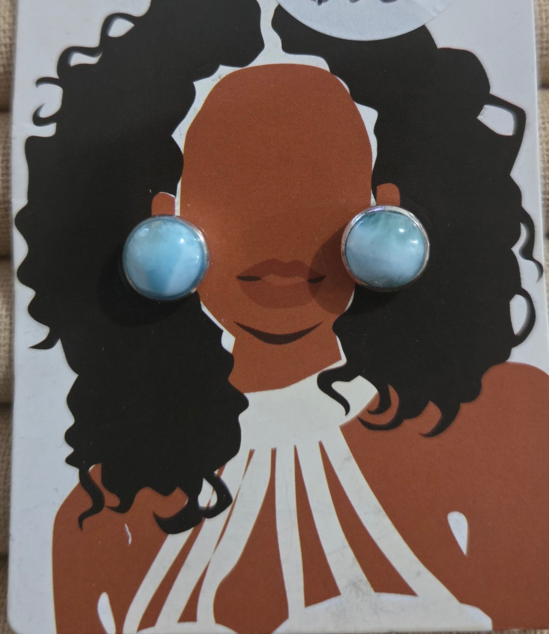 Larimar Earrings- 925 sterling silver